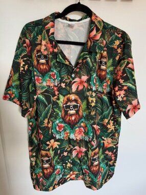 Men's Bigfoot Aloha Shirt